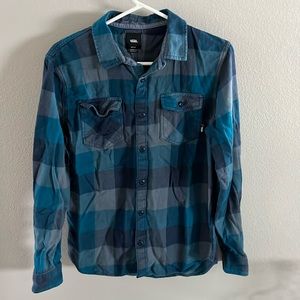 Vans Blue Plaid Men's Shirt